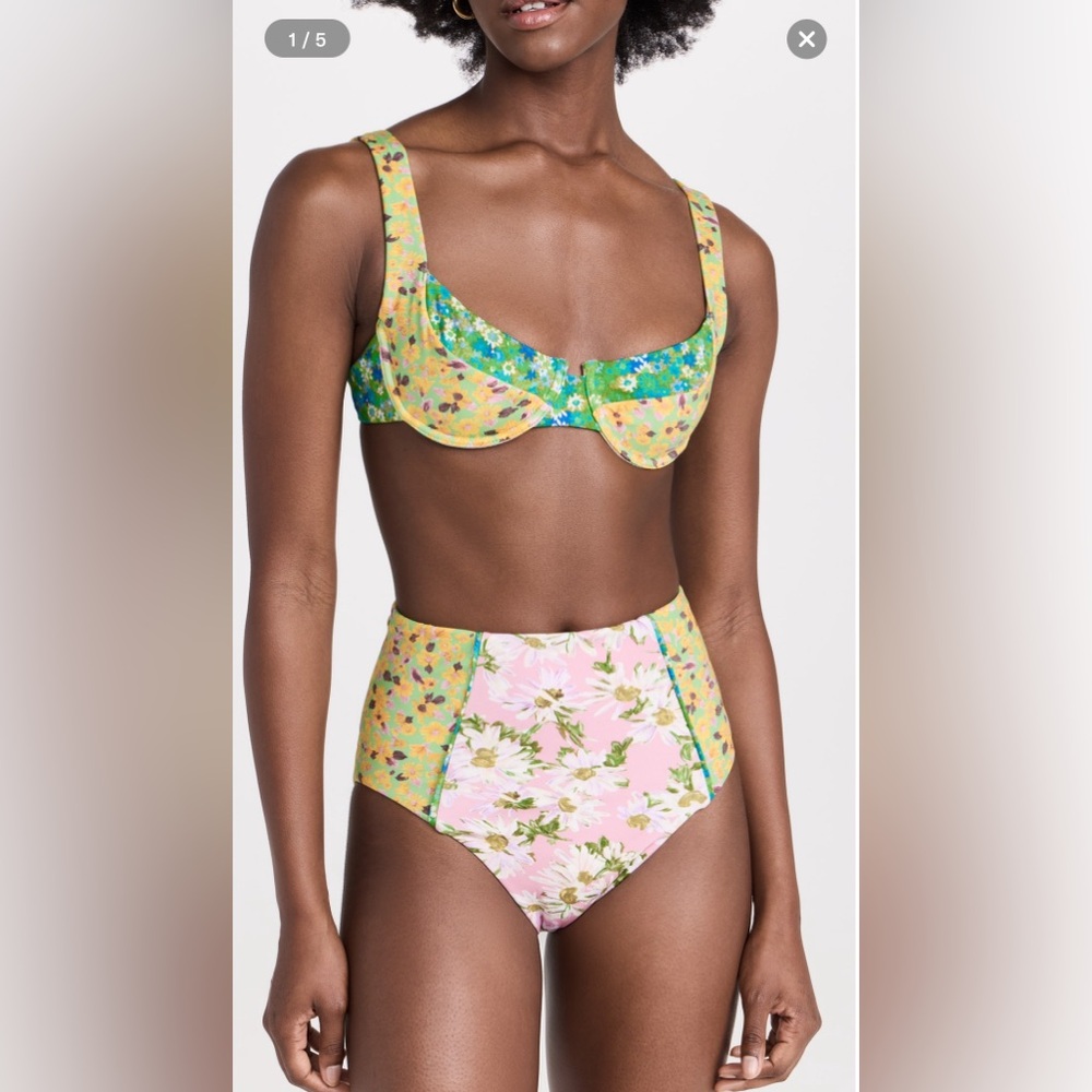 Alemais Floral Bikini - Yellow and Pink